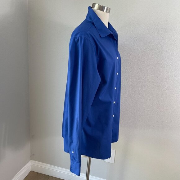 Lands End Womens Plus 20 Tall Wrinkle Free Broadcloth Button Up Shirt Blouse - Picture 3 of 9